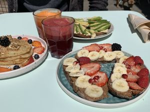 First brunch after rainy weeks! at Glow in Luxembourg City