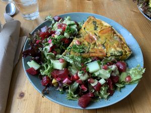 Seasonal quiche #Veganuary at Glow in Luxembourg City