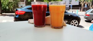 Fresh juices at Glow in Luxembourg City
