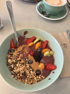Açai bowl  at Glow in Luxembourg City