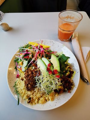 Dish of the day at Glow in Luxembourg City