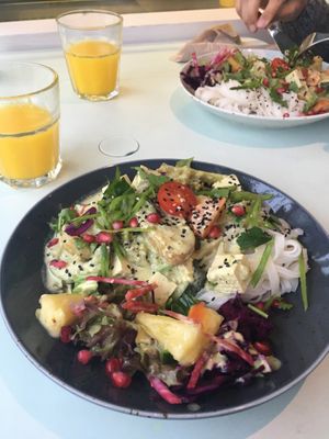 Green veggie curry  at Glow in Luxembourg City