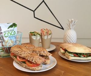 Vegan and Vegetarian sandwiches and wraps  at Glow in Luxembourg City