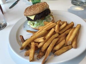 Vegan cheeseburger at Bobby Jo's in Southend-on-sea