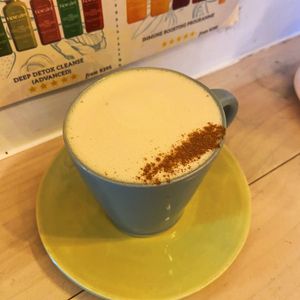 White chocolate hot chocolate   at Nourish'd Cafe & Juicery - Kloof in Cape Town