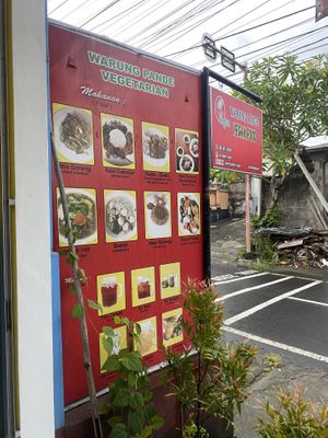 Outside menu  at Warung Pande Vegan - Canggu in Canggu