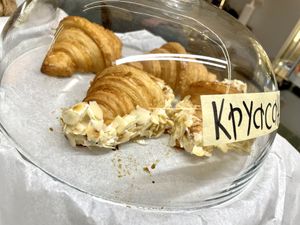 Creamy Stuffed croissants   at Sereda in Kyiv