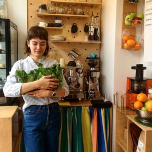 Ready to make the most crazy helthy smoothies for you! at Sereda in Kyiv