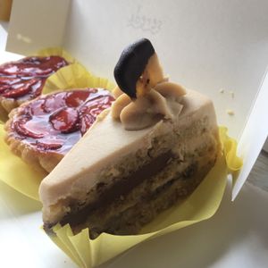 Banana cake 😋 at Sereda in Kyiv