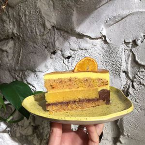 Orange cake at Sereda in Kyiv