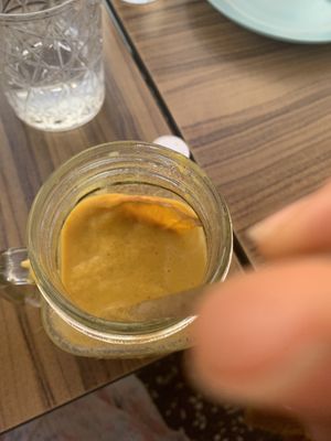 Golden Turmeric smoothie   at Llévame al Huerto in Gran Canaria