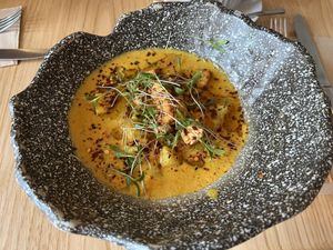 Yellow curry  at Llévame al Huerto in Gran Canaria