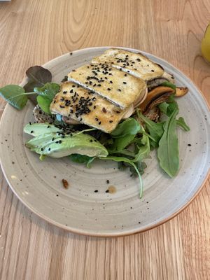 Tosta plant based  at Llévame al Huerto in Gran Canaria