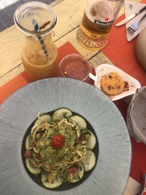 courgette spaghetti at Llévame al Huerto in Gran Canaria