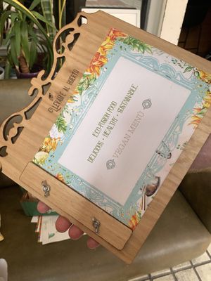 menu at Llévame al Huerto in Gran Canaria