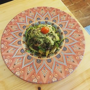 Zucchini noodles  at Llévame al Huerto in Gran Canaria