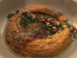 czerwona papryka humusowa  at Warzywniak in Poznan