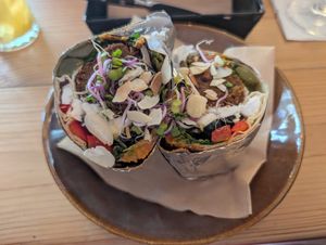 Summer falafel at Warzywniak in Poznan