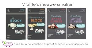 Bij Vmarkt hebben we heel veel vegan kaas. Wat is vegan kaas? Proef het op 1 van onze proeverijen of koop een van de top merken, zoals Violife! at Vmarkt in Arnhem