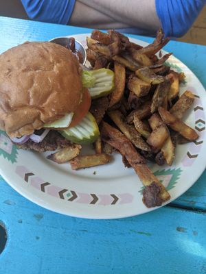 Burger at Aviv - Old Town in Portland