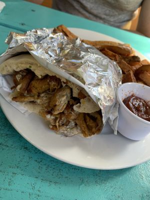 Shawarma pita- also very good!  at Aviv - Old Town in Portland