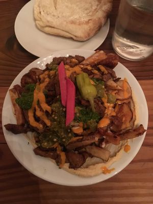 shawarma fries!! at Aviv - Old Town in Portland