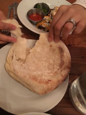 house made pita at Aviv - Old Town in Portland