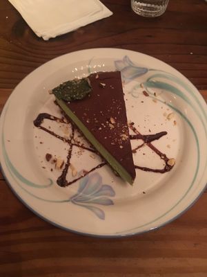 mint/choco/avocado gnanche/mousse tart at Aviv - Old Town in Portland