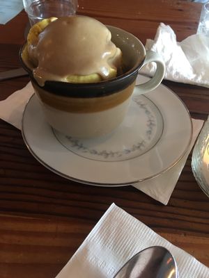 Curry, coconut milk based ice cream  at Aviv - Old Town in Portland