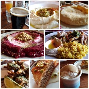 Aviv dishes we had. at Aviv - Old Town in Portland