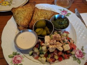 Spinach bourekas at Aviv - Old Town in Portland