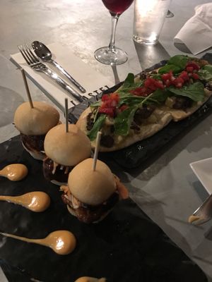 Short Rib Sliders and Mushroom Flat at Taste - Sand Castle Winery in Phoenixville