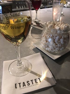 Lavender popcorn at Taste - Sand Castle Winery in Phoenixville
