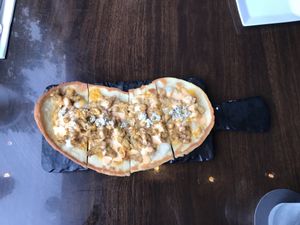 Buffalo Chicken Flatbread at Taste - Sand Castle Winery in Phoenixville