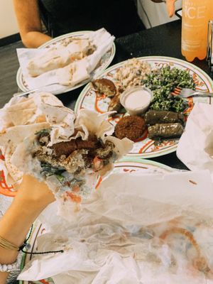 Falafel wrap  at Cedars Grill in St Petersburg