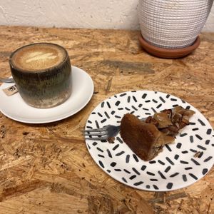 Chai latte and apple pie   at I Scream Coffee in Leiden