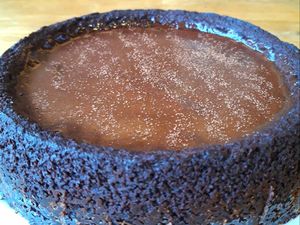 Glutenfree vegan pure chocolate cake at I Scream Coffee in Leiden