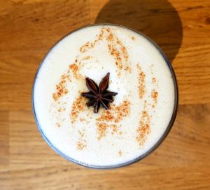 Homemade chai latte at I Scream Coffee in Leiden