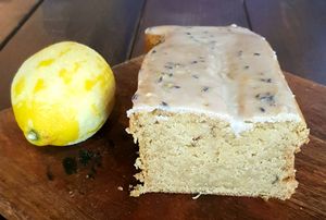 Lavender lemon cake #vegan at I Scream Coffee in Leiden