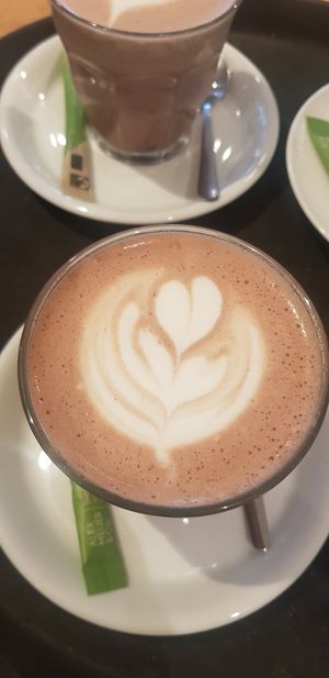 Homemade vegan hot choco at I Scream Coffee in Leiden