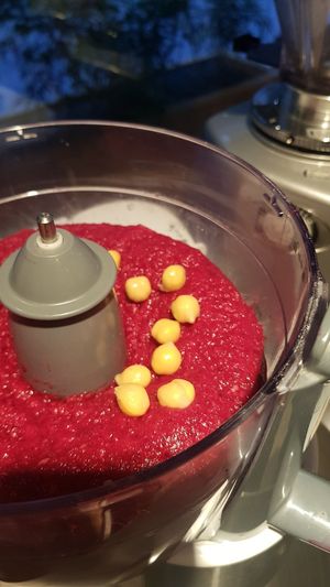 Beetroot chickpea-based chocolate cake in the making at I Scream Coffee in Leiden