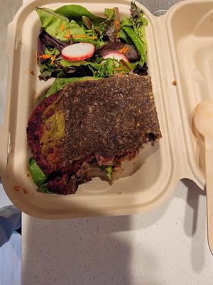 Jalapeno B w grass at Under the Sun Cafe in Long Beach