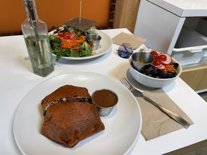 Crunch wrap  at Under the Sun Cafe in Long Beach