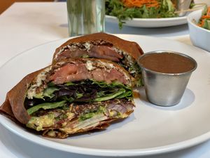 Crunchwrap  at Under the Sun Cafe in Long Beach