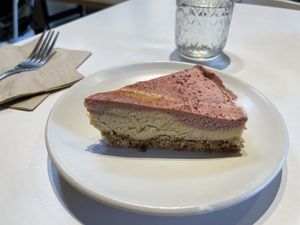 Celestial rose cheesecake   at Under the Sun Cafe in Long Beach