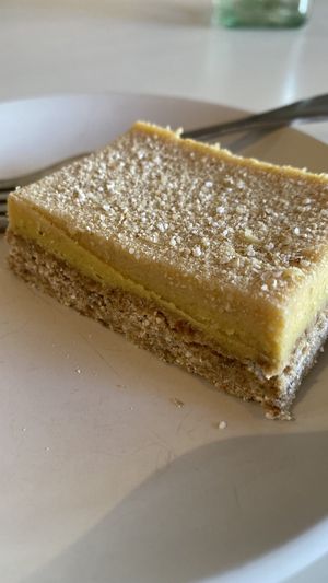 Lemon bar  at Under the Sun Cafe in Long Beach