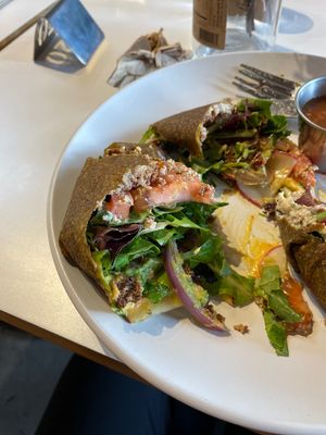 Crunch wrap  at Under the Sun Cafe in Long Beach