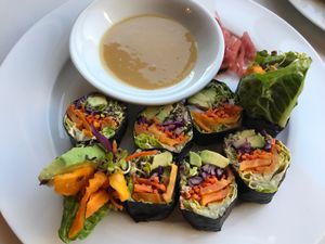 Sushi at Under the Sun Cafe in Long Beach