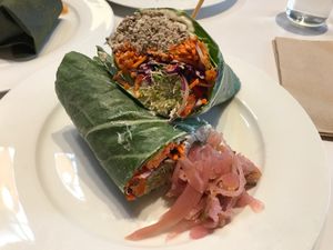 Tuna wrap at Under the Sun Cafe in Long Beach