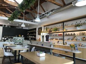 Love the ambiance here at Under the Sun Cafe in Long Beach